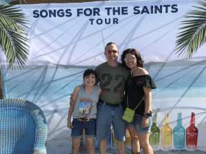 Levi attended Kenny Chesney: Songs for the Saints Tour with David Lee Murphy and Caroline Jones on May 16th 2019 via VetTix 