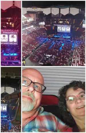 Vicky attended Kenny Chesney: Songs for the Saints Tour with David Lee Murphy and Caroline Jones on May 16th 2019 via VetTix 