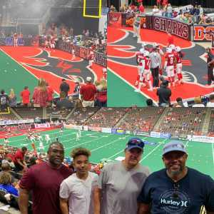 Tyler attended Jacksonville Sharks vs. Carolina Cobras - AFL on May 11th 2019 via VetTix 