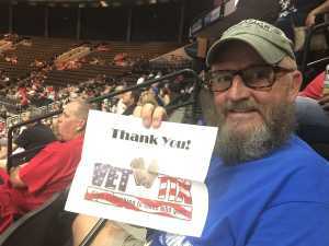 Curtis attended Jacksonville Sharks vs. Carolina Cobras - AFL on May 11th 2019 via VetTix 