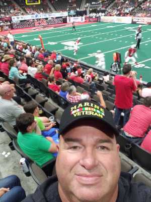 michael attended Jacksonville Sharks vs. Carolina Cobras - AFL on May 11th 2019 via VetTix 