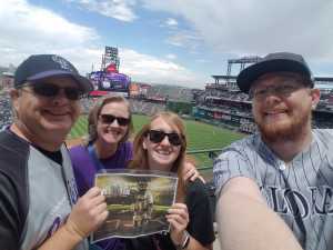 Lige attended Colorado Rockies vs. San Diego Padres - MLB on Jun 16th 2019 via VetTix 