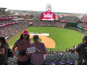 Pamela attended Colorado Rockies vs. San Diego Padres - MLB on Jun 16th 2019 via VetTix 
