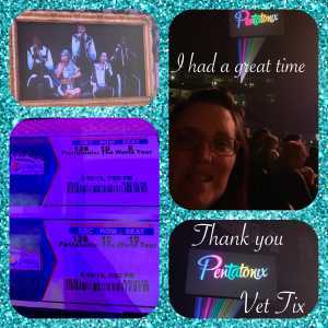 Melissa attended Pentatonix - the World Tour With Special Guest Rachel Platten on May 19th 2019 via VetTix 
