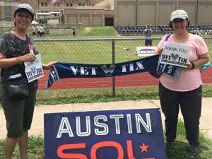 Lyda attended Austin Sol vs. Tampa Bay Cannons - Ultimate Frisbee on Jun 23rd 2019 via VetTix 