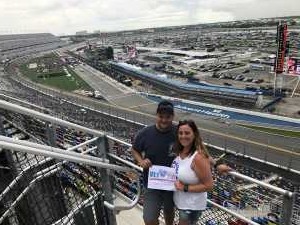 Samantha attended Coke Zero Sugar 400 - Monster Energy NASCAR Cup Series on Jul 6th 2019 via VetTix 