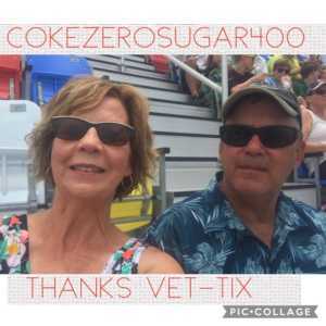 Clair attended Coke Zero Sugar 400 - Monster Energy NASCAR Cup Series on Jul 6th 2019 via VetTix 