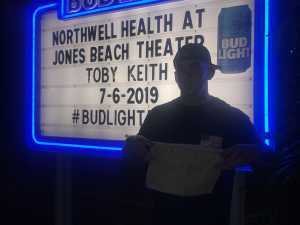 Marc attended Toby Keith - Country on Jul 6th 2019 via VetTix 