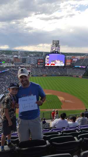 Sean attended Colorado Rockies vs. Los Angeles Dodgers - MLB on Jun 28th 2019 via VetTix 