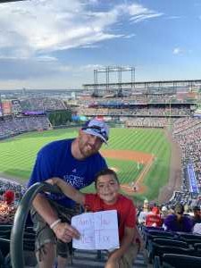Kristian attended Colorado Rockies vs. Los Angeles Dodgers - MLB on Jun 28th 2019 via VetTix 