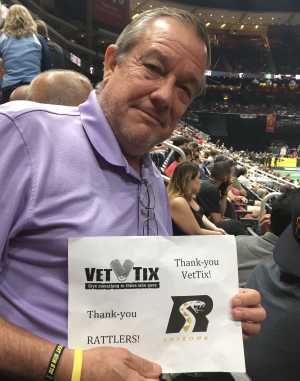 Walter attended Arizona Rattlers V. Opponent TBD - IFL - 2019 Conference Championship **played at Gila River Arena on Jun 29th 2019 via VetTix 