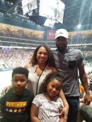 Jasmin attended Arizona Rattlers V. Opponent TBD - IFL - 2019 Conference Championship **played at Gila River Arena on Jun 29th 2019 via VetTix 