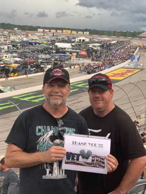 Kenneth attended Bojangles' Southern 500 - Monster Energy NASCAR Cup Series on Sep 1st 2019 via VetTix 