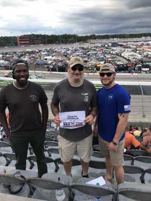 Jerry attended Bojangles' Southern 500 - Monster Energy NASCAR Cup Series on Sep 1st 2019 via VetTix 