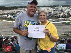 Jim Hedgecock  attended Bojangles' Southern 500 - Monster Energy NASCAR Cup Series on Sep 1st 2019 via VetTix 
