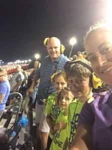 Jamie attended Bojangles' Southern 500 - Monster Energy NASCAR Cup Series on Sep 1st 2019 via VetTix 