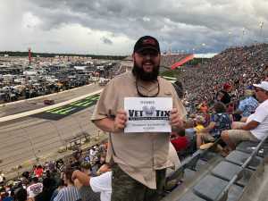 Kenneth Boatwright  attended Bojangles' Southern 500 - Monster Energy NASCAR Cup Series on Sep 1st 2019 via VetTix 