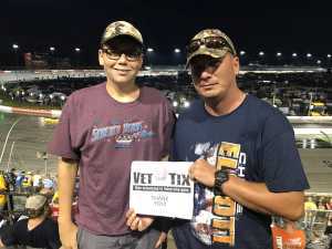 Billy attended Bojangles' Southern 500 - Monster Energy NASCAR Cup Series on Sep 1st 2019 via VetTix 