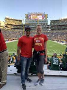 Nathan attended Green Bay Packers vs. Kansas City Chiefs - NFL Preseason on Aug 29th 2019 via VetTix 