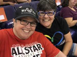 Kelly attended Phoenix Mercury vs. Washington Mystics - WNBA on Aug 4th 2019 via VetTix 