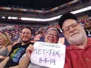 Richard attended Phoenix Mercury vs. Washington Mystics - WNBA on Aug 4th 2019 via VetTix 