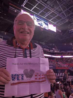 Ed H attended Phoenix Mercury vs. Washington Mystics - WNBA on Aug 4th 2019 via VetTix 