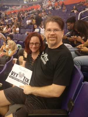 Nicholas attended Phoenix Mercury vs. Las Vegas Aces - WNBA on Sep 8th 2019 via VetTix 