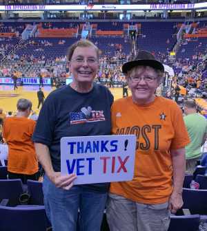 Lynne attended Phoenix Mercury vs. Las Vegas Aces - WNBA on Sep 8th 2019 via VetTix 