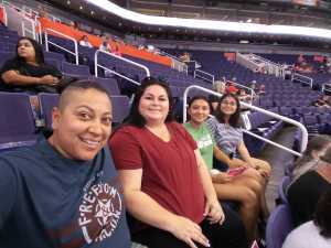 Christina attended Phoenix Mercury vs. Las Vegas Aces - WNBA on Sep 8th 2019 via VetTix 