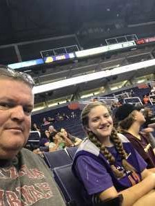 Jerry attended Phoenix Mercury vs. Las Vegas Aces - WNBA on Sep 8th 2019 via VetTix 