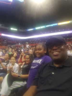 Richard attended Phoenix Mercury vs. Las Vegas Aces - WNBA on Sep 8th 2019 via VetTix 