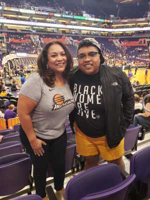 Linda attended Phoenix Mercury vs. Las Vegas Aces - WNBA on Sep 8th 2019 via VetTix 