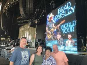 james attended Brad Paisley Tour 2019 - Country on Aug 3rd 2019 via VetTix 