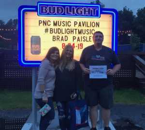 Phillip attended Brad Paisley Tour 2019 - Country on Aug 24th 2019 via VetTix 
