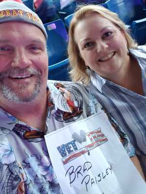 Roy attended Brad Paisley Tour 2019 - Country on Aug 24th 2019 via VetTix 