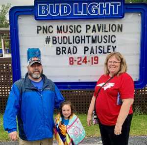 Bill C. attended Brad Paisley Tour 2019 - Country on Aug 24th 2019 via VetTix 