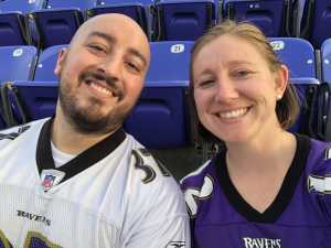 Nicole attended Baltimore Ravens vs. Jacksonville Jaguars - NFL on Aug 8th 2019 via VetTix 
