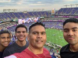 Jaime attended Baltimore Ravens vs. Jacksonville Jaguars - NFL on Aug 8th 2019 via VetTix 