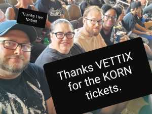 Amy attended Korn & Alice in Chains - Alternative Rock on Aug 10th 2019 via VetTix 