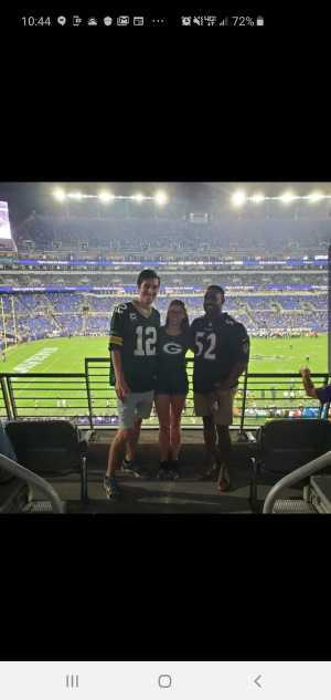 Tyreece attended Baltimore Ravens vs. Green Bay Packers - NFL on Aug 15th 2019 via VetTix 