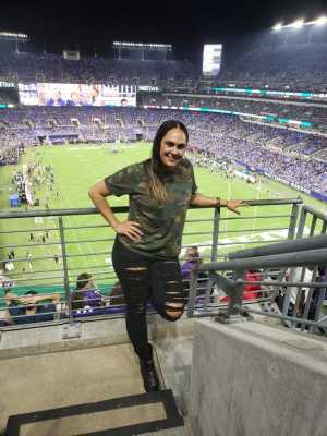 Nicole attended Baltimore Ravens vs. Green Bay Packers - NFL on Aug 15th 2019 via VetTix 