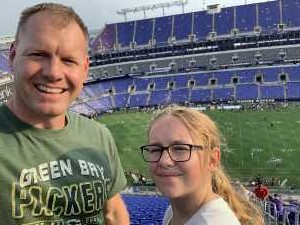 Nathaniel attended Baltimore Ravens vs. Green Bay Packers - NFL on Aug 15th 2019 via VetTix 
