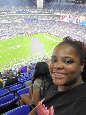 RaNeshia attended Baltimore Ravens vs. Green Bay Packers - NFL on Aug 15th 2019 via VetTix 