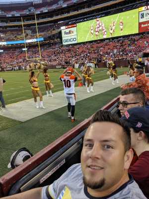 Christopher attended Washington Redskins vs. Cincinnati Bengals - NFL on Aug 15th 2019 via VetTix 