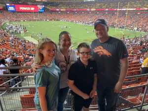 Erick attended Washington Redskins vs. Cincinnati Bengals - NFL on Aug 15th 2019 via VetTix 