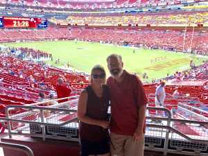 Mark and Heather attended Washington Redskins vs. Cincinnati Bengals - NFL on Aug 15th 2019 via VetTix 