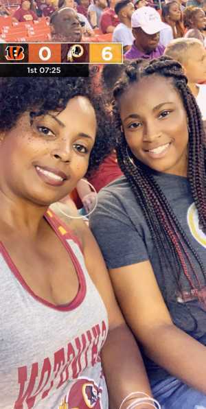 Sheila attended Washington Redskins vs. Cincinnati Bengals - NFL on Aug 15th 2019 via VetTix 