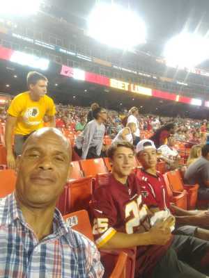 Maria attended Washington Redskins vs. Cincinnati Bengals - NFL on Aug 15th 2019 via VetTix 