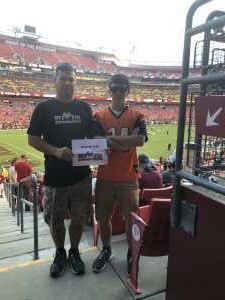 Michael attended Washington Redskins vs. Cincinnati Bengals - NFL on Aug 15th 2019 via VetTix 
