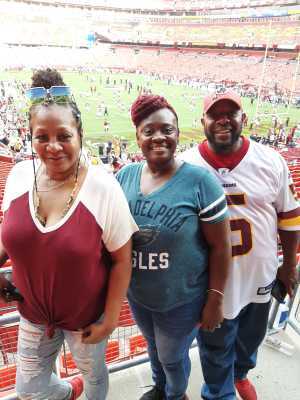 Taifa Giles  attended Washington Redskins vs. Cincinnati Bengals - NFL on Aug 15th 2019 via VetTix 